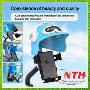 Giá Đỡ Che Nắng Điện Thoại Trên Xe Máy Hình Mũ Bảo Hiểm