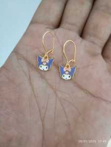 anting titanium kaakter lucu anak perempuan