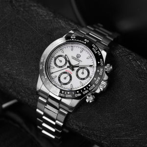 Watchdives WD16500 V2 Men Watch VK63 Quartz Movement Chronograph Wristwatch Stainless Steel Sapphire Crystal Luminous Watches