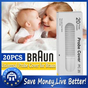 【Local delivery】 20PCS For Braun Thermoscan Ear Thermometer Disposable Lens Filters Covers 2021 Braun Universal Earmuffs Baby Care Ear Syringe Earmuffs