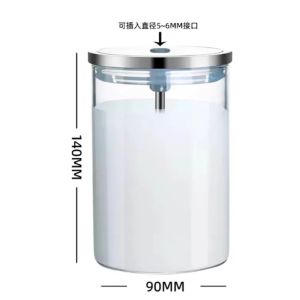 Kirilgu Applicable To Dr. Coffee Glass Milk Can Coffee Machine Milk Storage Can Fresh Storage Tank 600ML 9N5Q1
