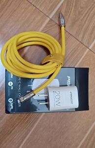 Bộ sạc điện thoại PD20W chính hãng Pisen cổng Type C và cáp sạc Silicon 30W phù hợp cho IPhone IPad Samsung