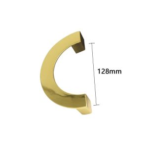 Gagang Pintu Lemari Golden Setengah Lingkaran Handle Laci Lemari Mewah Handle Modern