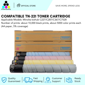 ETQ TN221 Compatible Toner Cartridge for C227 C287 C367 C7528 Models