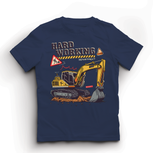 Baju Kaos Distro Anak Laki Laki Karakter Excavator Keren Import 1 - 10 Tahun  - Hypelane Kids - DTF