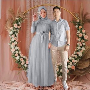COUPLE MIJIRAH/ BRUKAT MEWAH / BAJU LEBARAN / GAUN PESTA / PAKAIAN WANITA / BUSANA MUSLIM