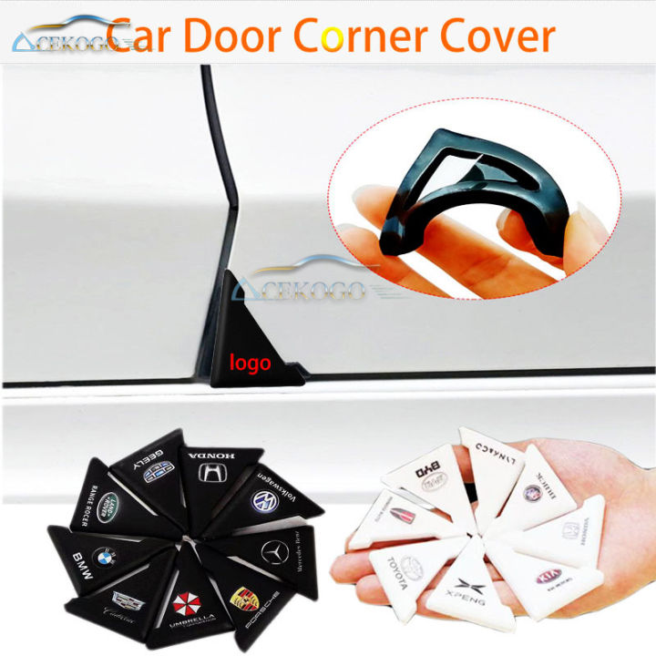 ACEKOGO Car Door Corner Protector Door Rubber Seal Edge Silicone