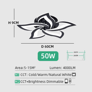 Modern LED Ceiling Light Chandelier Remote Control Ceiling Lamp For Living Room Kitchen Bedroom Kids Room Dimmable Art Decor