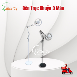 Đèn trục khuỷu 3 màu ánh sáng điều chỉnh cao thấp dành cho spa phun xăm nối nặn mụn nối mi