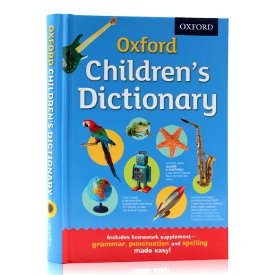 Oxford ChildrenS Dictionary hardcover color illustrations for primary school students full color printing Oxford English Dictionary primary school vocabulary learning reference book