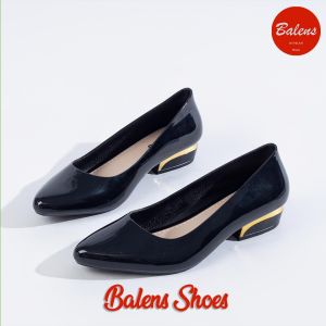 BL-L646 Sepatu Slop Wanita Jelly Glossy Sepatu Wedges Import Antislip Hak 3cm
