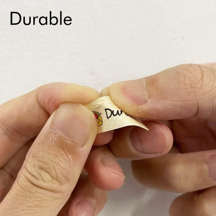Waterproof Cartoon Name Label Stickers – Cute Handwriting Blank Tags ...