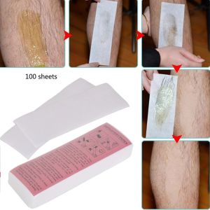 [Charming women] 100 Pcs hair removal non woven body cloth remove wax paper rolls high quality hair removal epilator wax paper strip