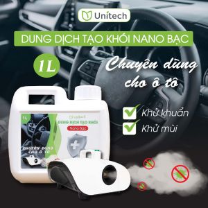 Nano bạc phun khói khử khuẩn Unitech 1 lít - Tinh dầu xông Chuyên dùng khử mùi máy lạnh ô tô khử mùi karaok nhà cửa khử nấm mốc hiệu quả