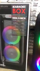 BTS-2173-2175 Dual 8-inch wireless Bluetooth speaker with karaoke player and microphone equipped