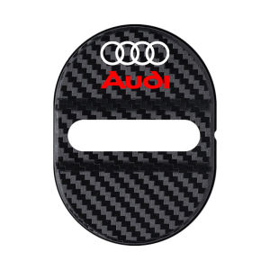 4Pcs Audi Car Door Lock Protection Cover Anti Scratch Door Lock Shock Absorber Decoration Accessories For Audi A3 8l A1 Q5 TT mk2 A5 A4 B7 B8 B5 A6 C7 C6 Q7 Q3 Q2 E-tron