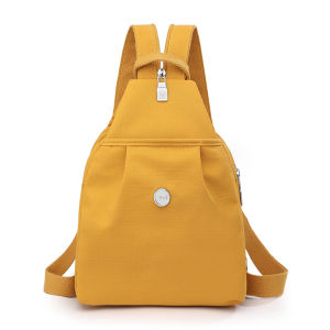 GStar Oxford Cloth Canvas Backpack Womens Multi-Functional Travel Bag Simple Fashionable Commuter Crossbody Small Chest Bag