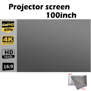 Projector Screen Portable Simple Folding Metal Anti-light Curtain 16:9 HD projector screen 100 inch