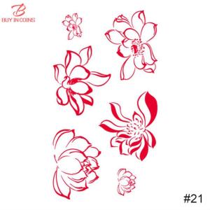 BC Colorful Small Fresh Tattoo Stickers Waterproof Long-lasting Tattoo Stickers Temporary Body Art Tattoo For Women Men
