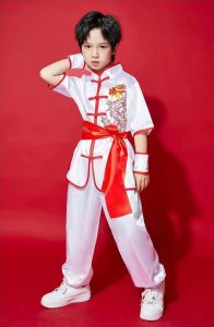(Ready Stock) Chinese Traditional Wushu Costume Boy Girl Kungfu Suit Tai Chi Martial Art Uniform Kung Fu School Taichi