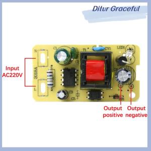 Ditur อะแดปเตอร์2A 5V สลับโมดูลแหล่งจ่ายไฟ AC 220V ไป DC 5V Step-Down บอร์ดจ่ายไฟ