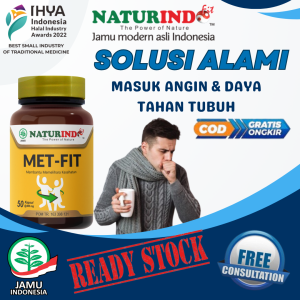 HERBAL MASUK ANGIN MERIANG PENAMBAH DAYA IMUN METABOLISME TUBUH MET FIT NATURINDO