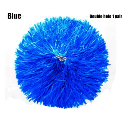 RAFAELM 1pair Dress Costume Double hole handle Competition Flower Cheerleading Cheering Ball Dance Party Decorator Club Sport Supplies Cheerleader pompoms