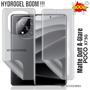 B00M Hydrogel MATTE Anti Glare Xiaomi POCO X7 PRO X6 X6PRO X5 X5Pro X3 NFC M6 Pro 4G M5 M5s M4Pro M3 Pro F6 F5 F4 GT F3 Temperd Anti Gores Screen Protector Jelly Tempered Glass DOFF GELAP Pelindung Layar Depan Belakang BACK Jamur Full Cover Bodi 5G 4G