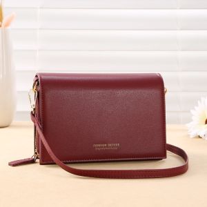 IELGY Womens Small Fresh One-Shoulder Messenger Fashion Small Square Bag Brown