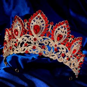 INNEED Luxury Princess Wedding Tiara Big Diadem Headwear Princess Crown High Quality Elegant Queen Crown Hair Accessory