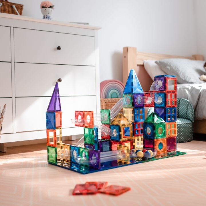 Tiles Rainbow Ball Run Pack (92 pieces) Lazada