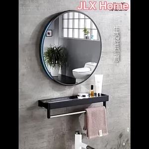 Toilet Mirror Bathroom Mirror Round Mirror Bedroom Mirror Nordic Mirror with shelf wall mirror hanging mirror