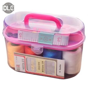 Sewing Storage Kit Box Needle Threads Scissor Accessory Sundries Storage Box Sewing Set Kit