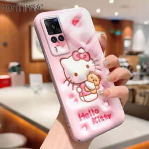 Hontinga All-inclusive Film Casing For VIVO X60 X70 Pro X80 Pro X90 Pro 5G Case Korean film Phone Case Cute Hello Kitty Pochacco Melody Kuromi Back Casing lens Protector Design Hard Cases Shockproof Shell Full Cover Casing For Girls