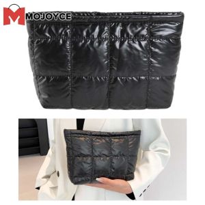 Large Capacity Puffer Cosmetic Bag for Women Travel Makeup Organizer with Multiple Pockets