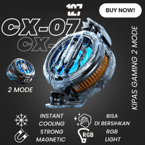 MEMO CX07 Fan Cooler HP Funcooler Kipas Pendingin HP Fan Cooler Radiator Cooling Fan Gaming 2 Mode Clip Magnetic
