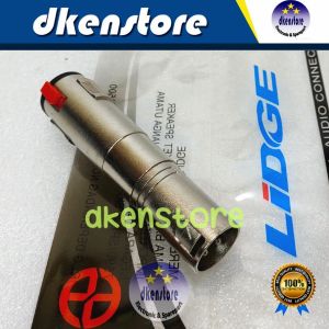 Jek konverter akai 6.5mm ke canon laki jack converter mic to xlr male