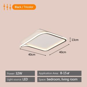 Tricolor Modern Design Ceiling Light Living Room Light Led Bedroom Center Light Nodic Ceiling Lamp