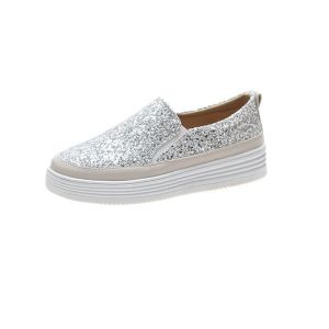 Thời trang thoải mái mùa xuân mới phiên bản Hàn Quốc thời trang giày lười đế dày giày nữ bánh bông lan giày nữ bình thường giày thể thao