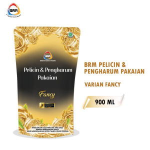BRM Pelicin dan Pengharum Pakaian Laundry Refil 900ml  Parfume Mawar Laundry