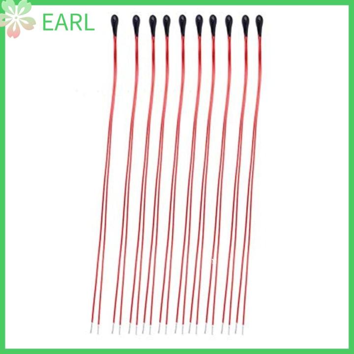 EARL 10Pcs 10K Ohm MF52B NTC Thermistor Resistors Control Sensor Small ...