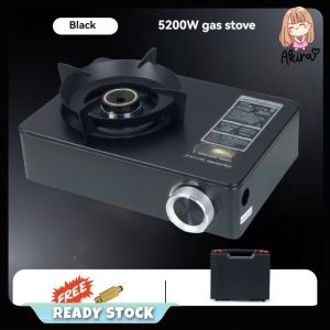 5200W/6500W 2IN1 OUTDOOR GAS STOVE PORTABLE WINDPROOF CAMPING STOVE MINI CASSETTE STOVE HOUSEHOLD GAS FURNACE STEAMBOAT