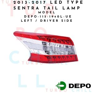 2013-2017 LED TYPE SENTRA TAIL LAMP DEPO-115-1940L-UE LEFT / DRIVER SIDE