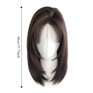 RERAT แนวผมธรรมชาติ วิกผมแบบลูกไม้ด้านหน้า ซินเธติก ลูกไม้หน้าผาก วิกบ๊อบมีหน้าม้า แฟชั่น ต่อผม วิกผมยาวตรง สำหรับผู้หญิง