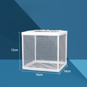 SKISOPGO Aquarium Quarantine Isolation Box Nylon Fish Breeding Hatching Box Kubator Pembiakan Ikan 鱼缸尼龙网隔离盒孵化盒