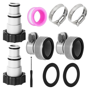 Swimming Pool Hose Adapters Threaded Joint Pool Pump Coupling Universals Pool Hose Adapters Easy to Installation