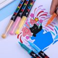 🔥12/24Pcs Acrylic Paint Pens Markers Brush Tip Paint Markers for Rock Painting Wood Canvas Stone DIY Crafts. 