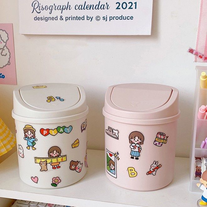 Thùng rác thông minh mini hình chuột, sọt rác để bàn văn phòng tiện lợi ...