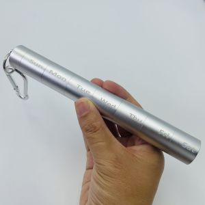 Airtight Waterproof 7 Days Weekly 7 Compartment Survival EDC Pill Box Case Capsule Seal Bottle Container Bottle Alloy Travel Pill Tube Pill Bottle Pill Container