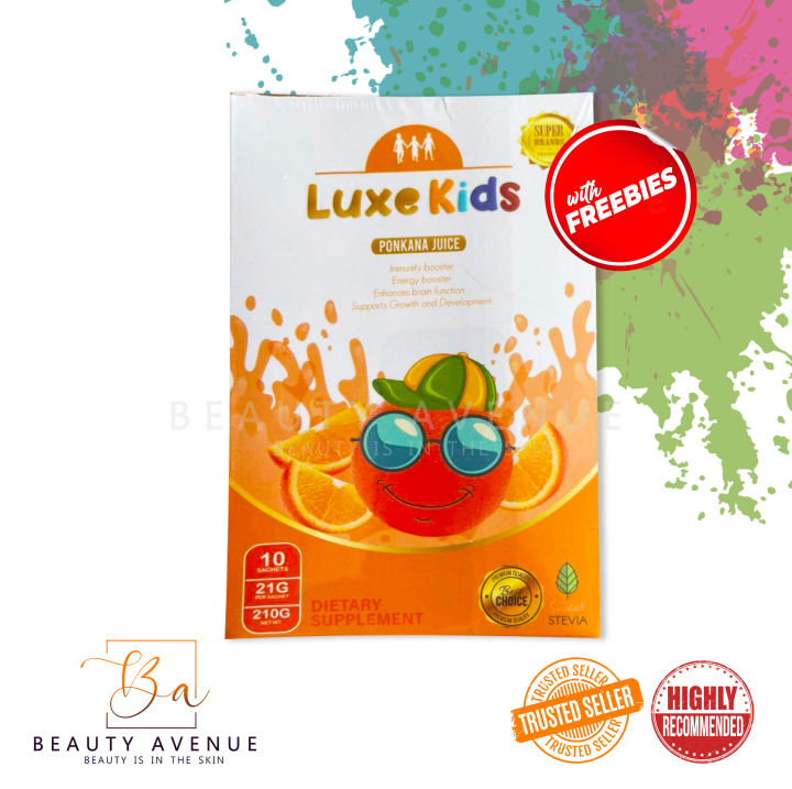 Luxe kids Ponkana Juice 10 sachets (With Freebies) | Lazada PH